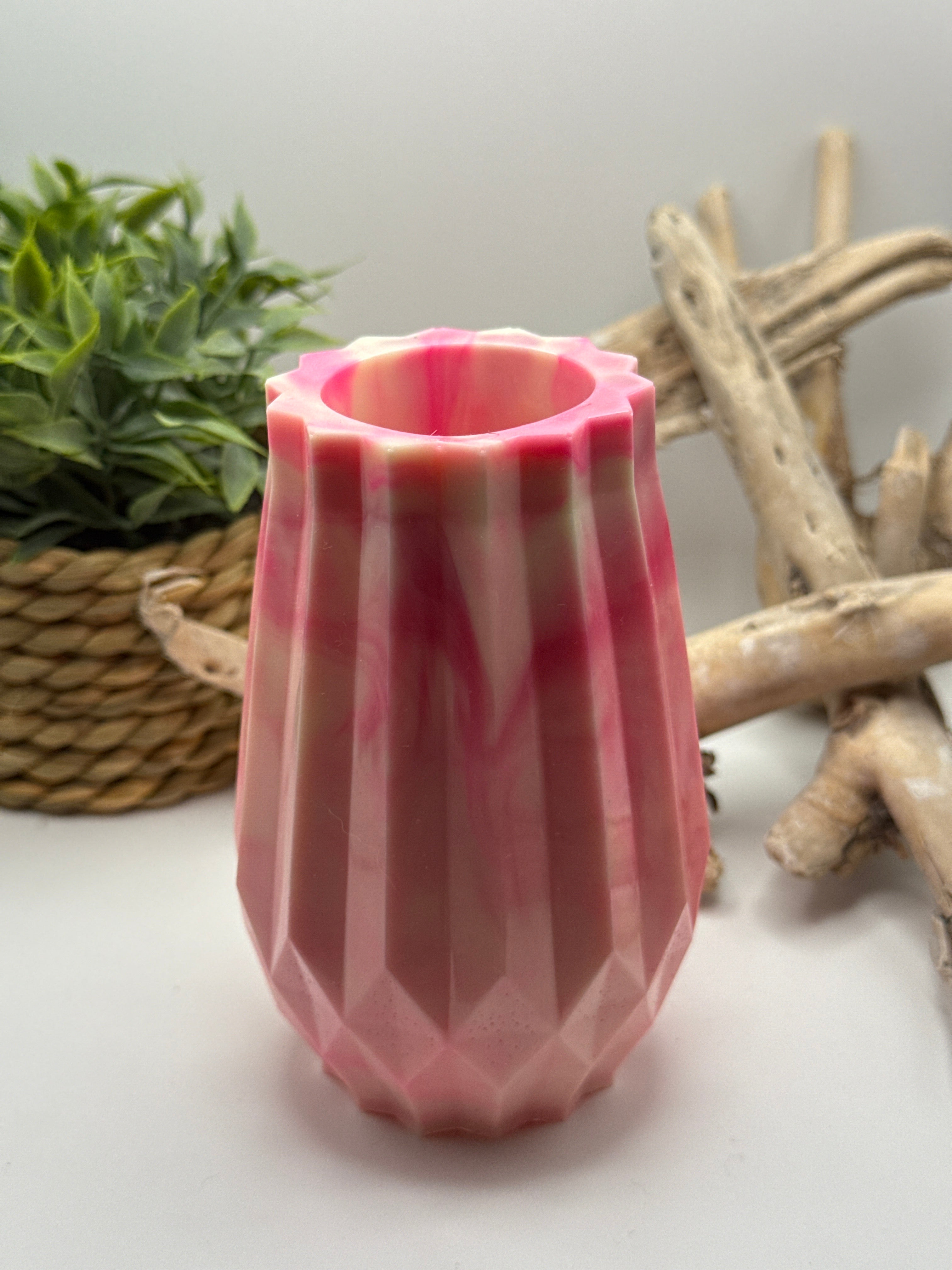 Pink and Cream Vase