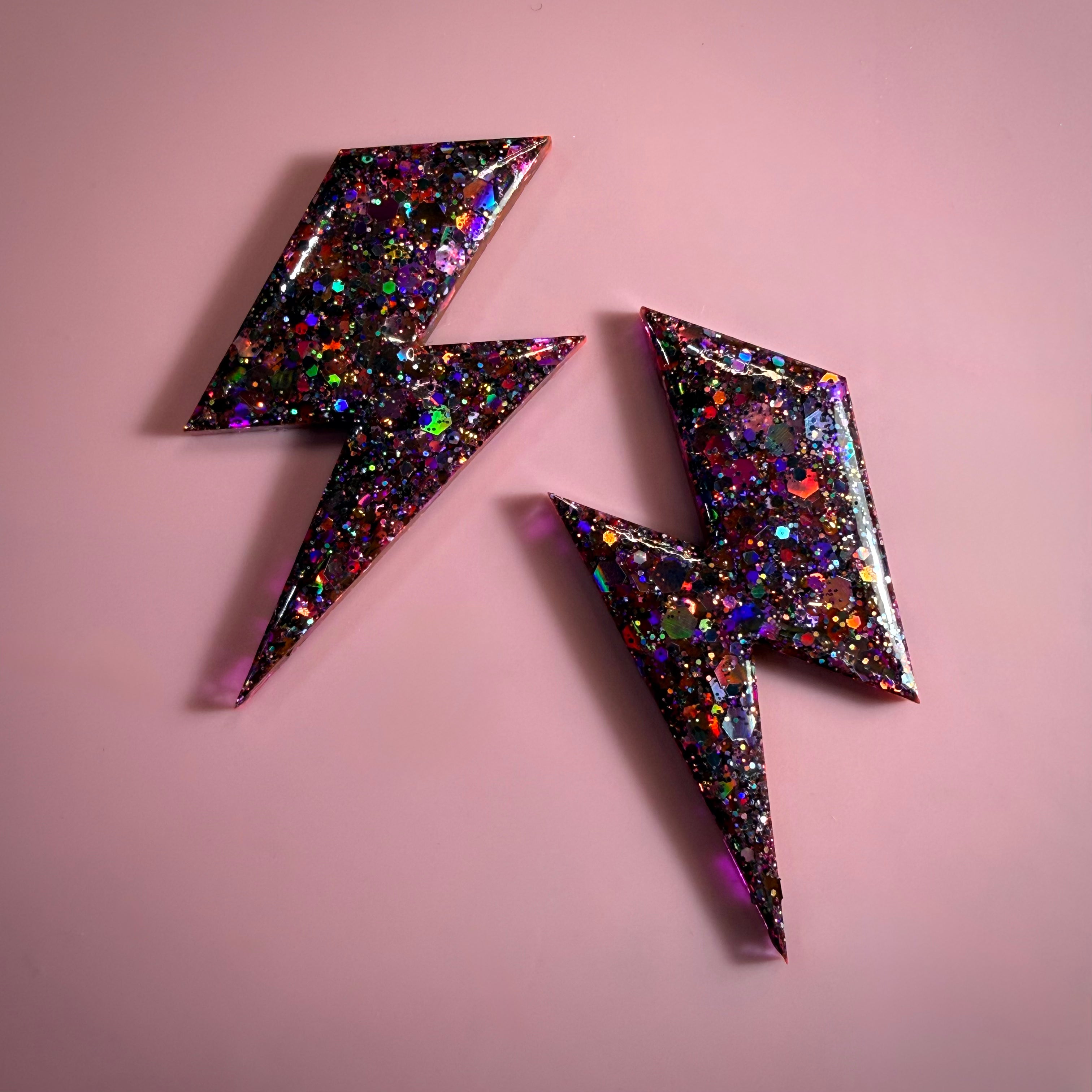 Large Lightning Bolt Earrings