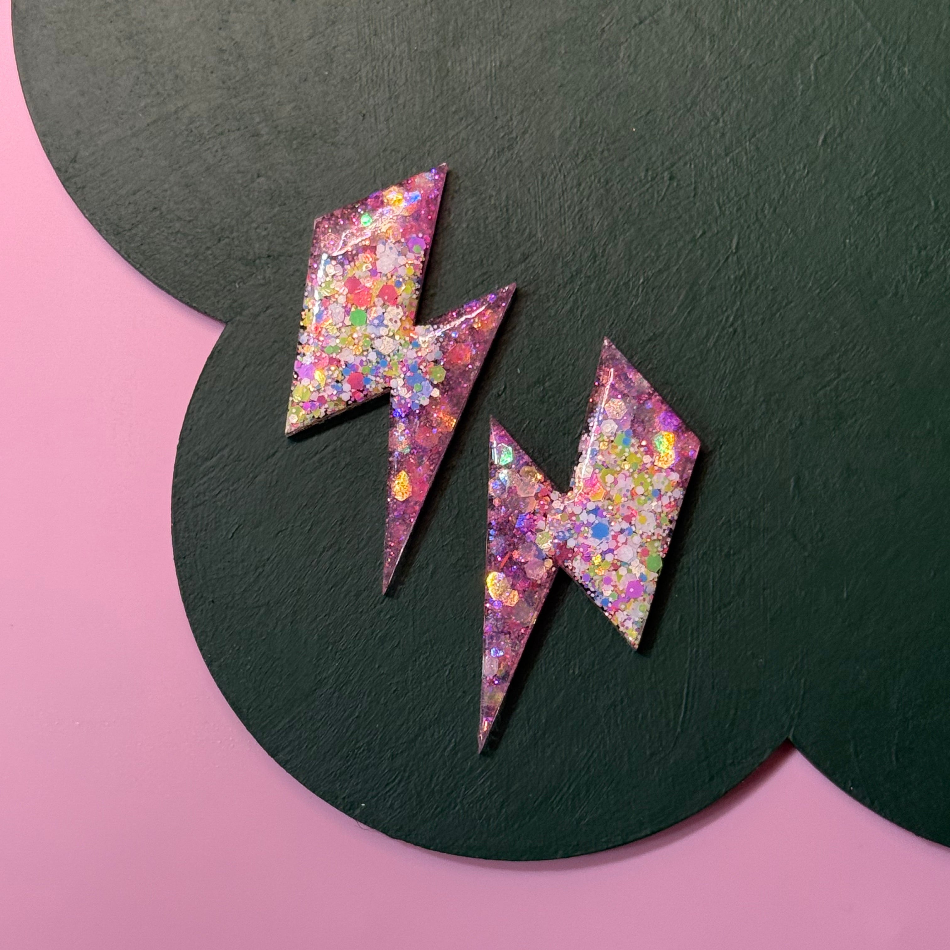 Large Lightning Bolt Earrings