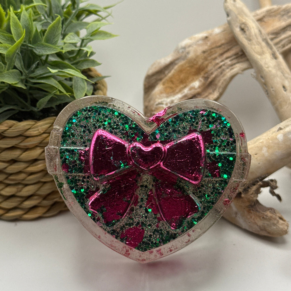 Pink & Green Heart Box