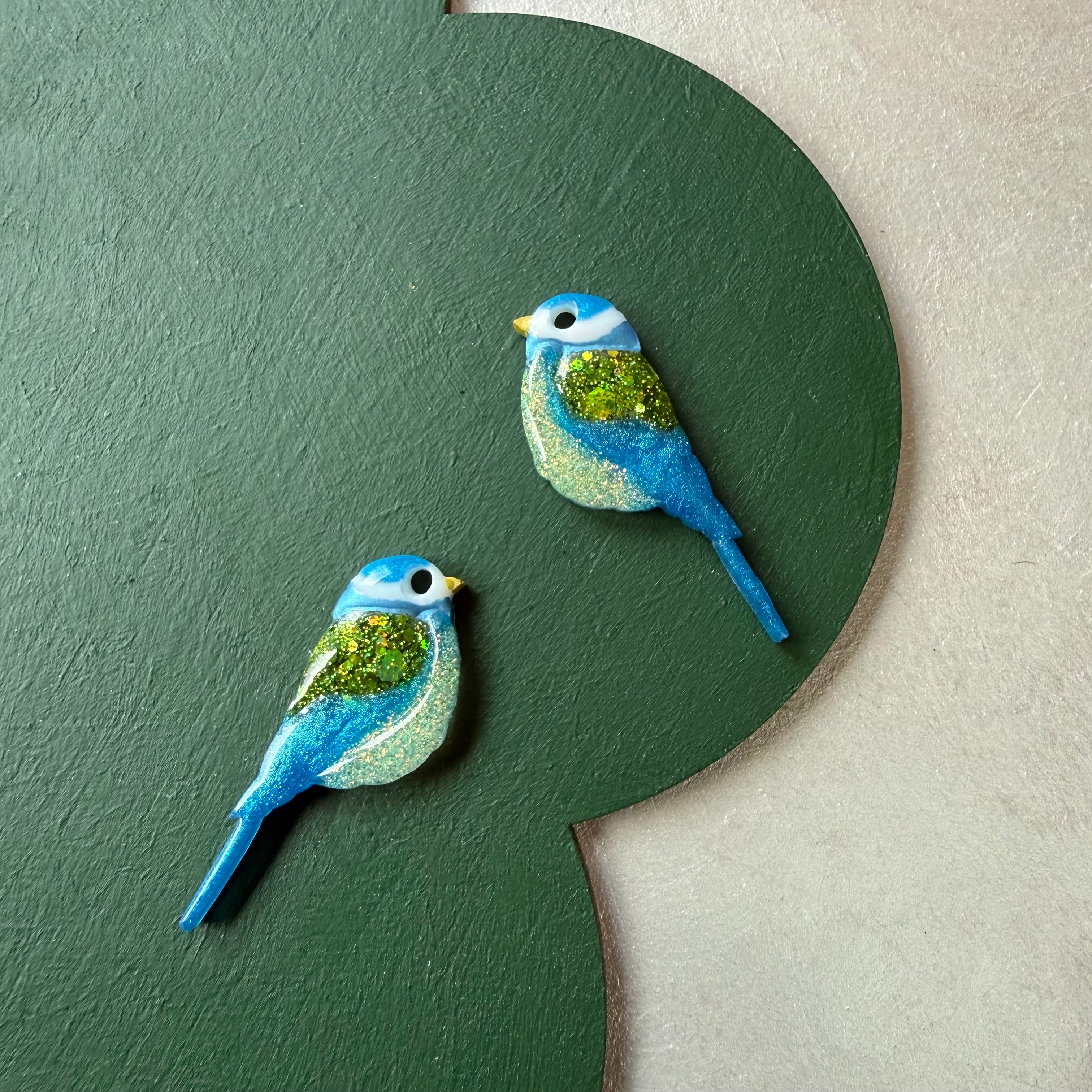 Blue Tit earrings