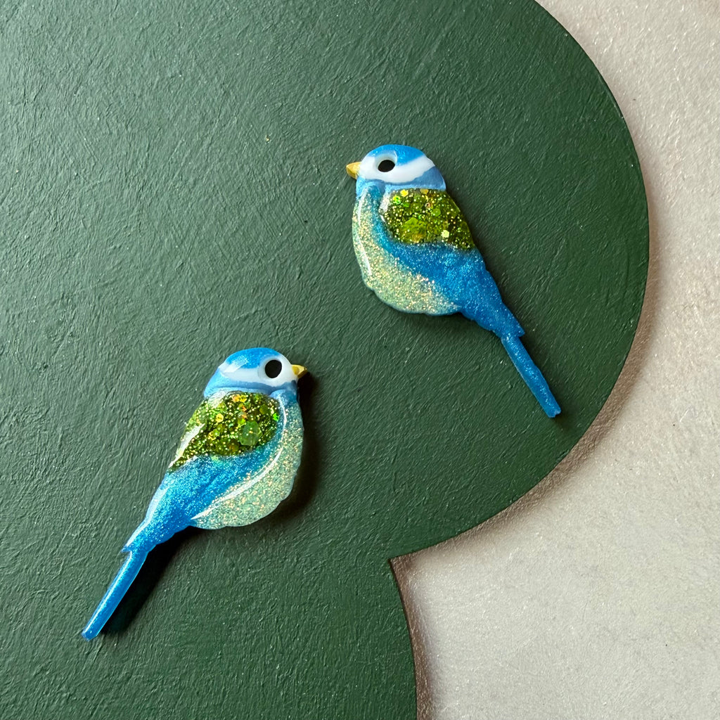 Blue Tit earrings