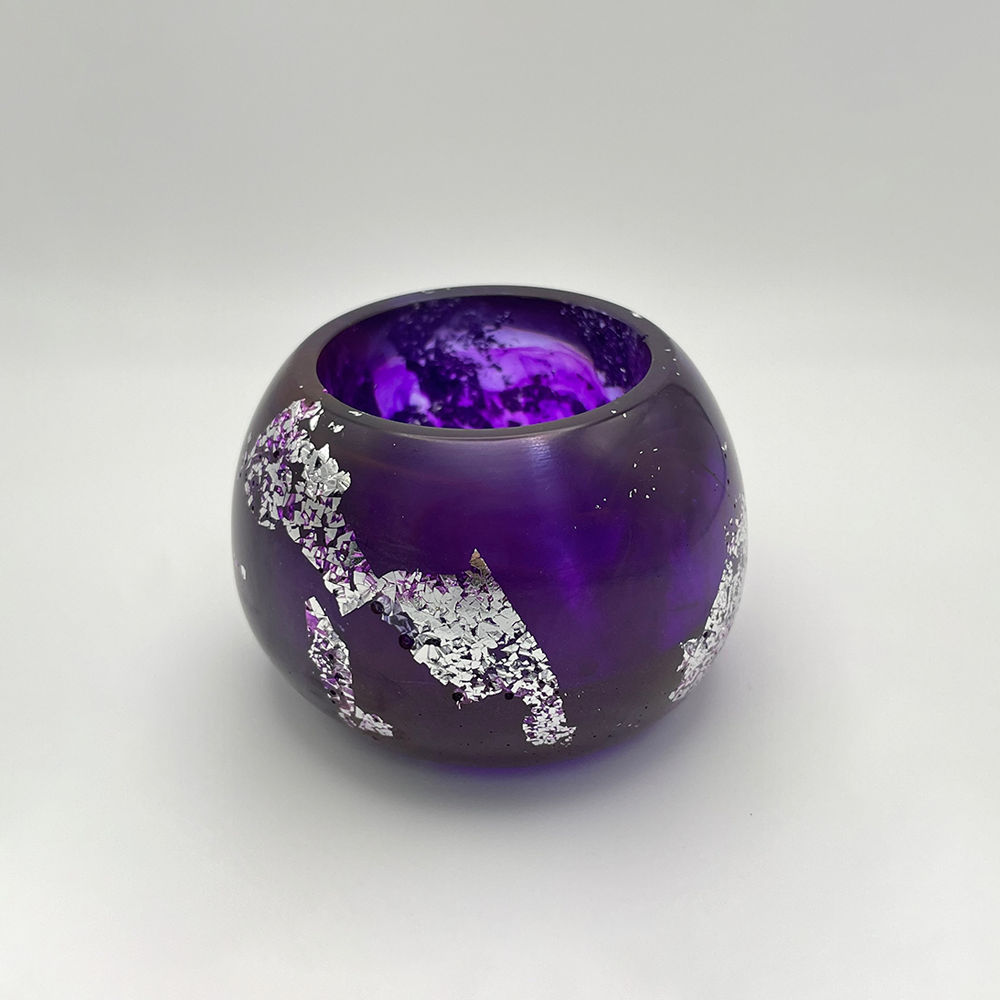 Purple & Silver Bowl image 0